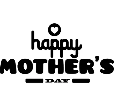 Happy Mothers Day Window Sticker - TenStickers