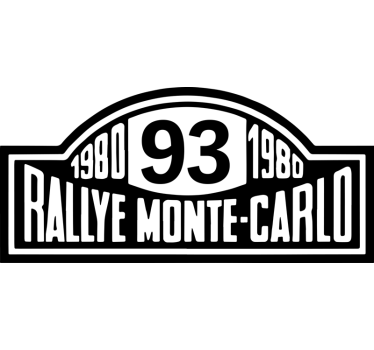 rally number Monte-Carlo motorcycle decals - TenStickers