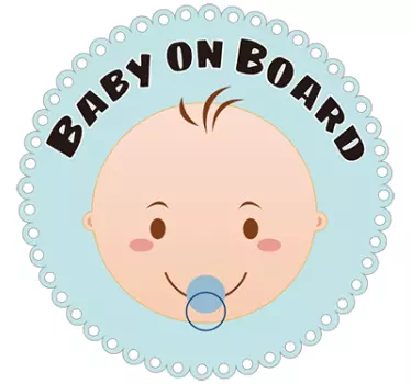 Infant Onboard Notice Baby on board sticker - TenStickers