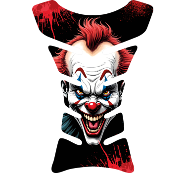 Angry clown motorcycle decals - TenStickers