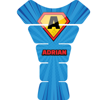 Personalized superhero initial motorcycle decals - TenStickers