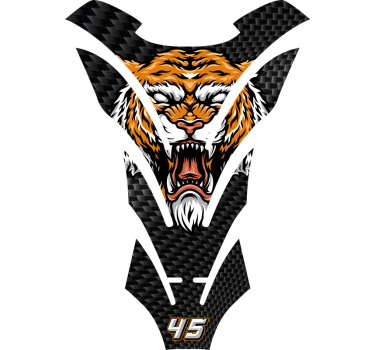 Tiger motorcycle decals - TenStickers