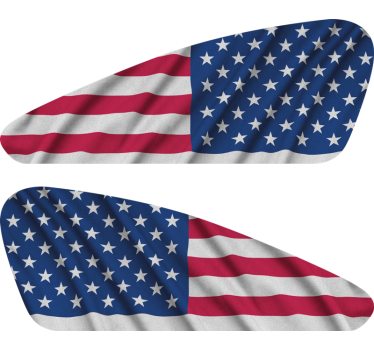 USA flag Sportster motorcycle decals - TenStickers