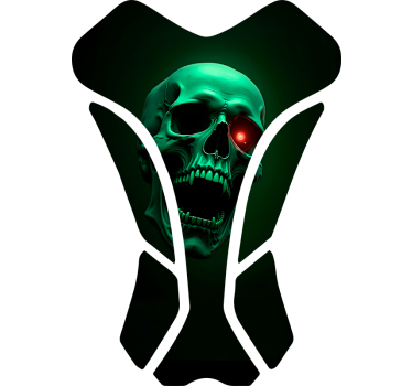 Scary skull motorcycle decals - TenStickers