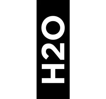 H2O Decorative Shower Sticker - TenStickers
