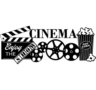 Moviegoers cinema decal - TenStickers