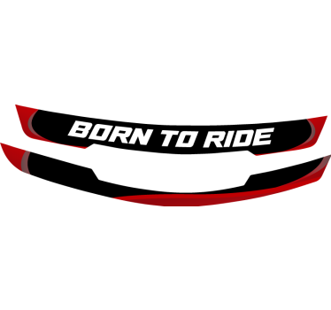 Customizable visor  text motorcycle decals - TenStickers