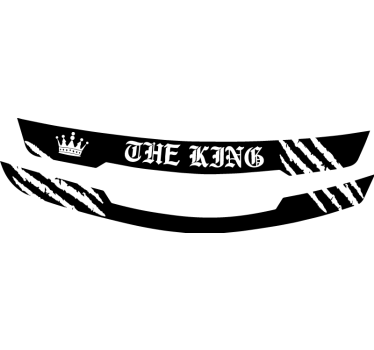 The king visor motorcycle decals - TenStickers