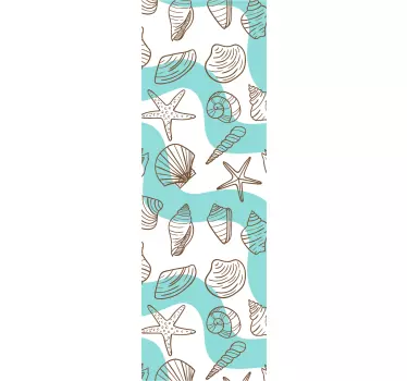 Shells Shower Sticker - TenStickers