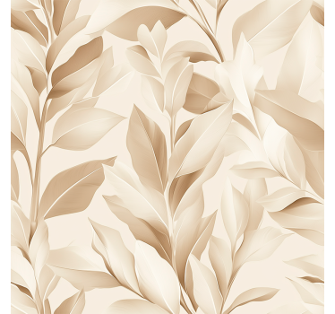 Beige sheets design print sticker - TenStickers