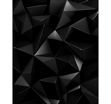 3D black blocks door sticker - TenStickers