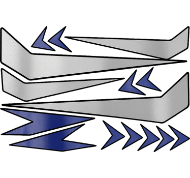 Helmet graphic design motorcycle decals - TenStickers