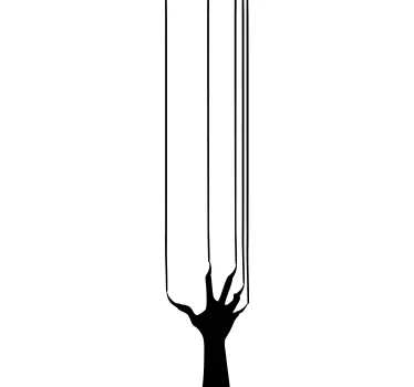 Scary hands festive wall sticker - TenStickers