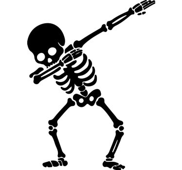 Skeleton dab design motorcycle decals - TenStickers