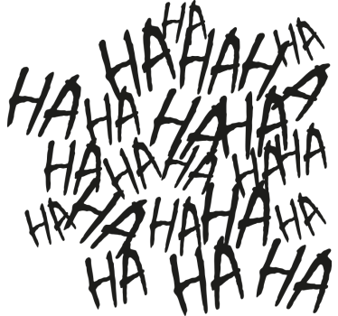 Laugh monocolor design motorcycle decals - TenStickers