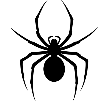 Monocolor spider design motorcycle decals - TenStickers