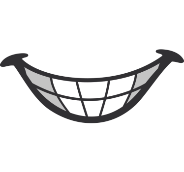 Funny teeth design motorcycle decals - TenStickers