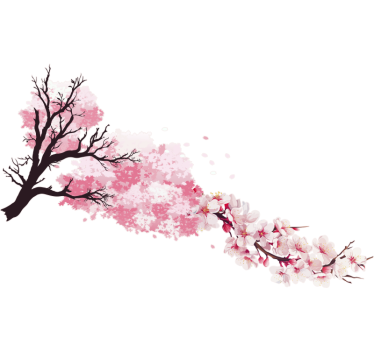 Blooming flowers motorcycle decals - TenStickers