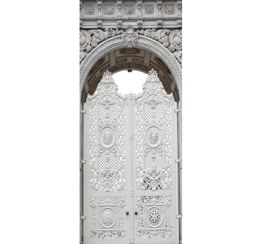 Baroque-style 3D arch door sticker - TenStickers