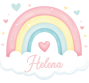 Door sticker rainbow for children's room - TenStickers