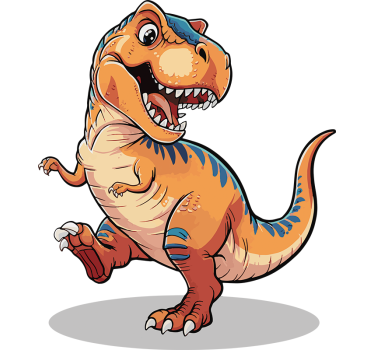 Door sticker dinosaur for kids room - TenStickers