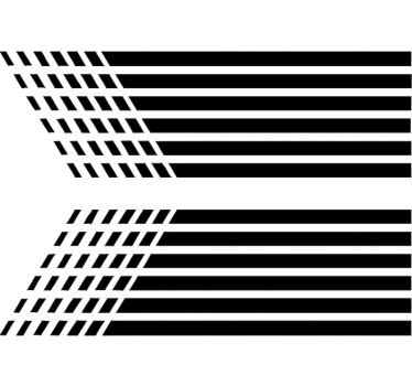Motorcycle decals fade striped graphic - TenStickers