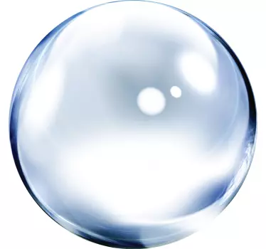 Water bubble shower screen sticker - TenStickers