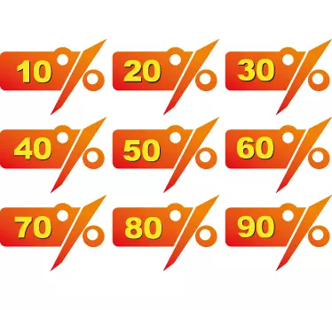 Customisable Price Cuts Promotion Sticker - TenStickers