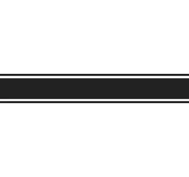 Custom rally stripe car decal - TenStickers