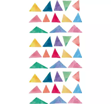 Pack of 39 Scattered Triangles Sticker Collection - TenStickers
