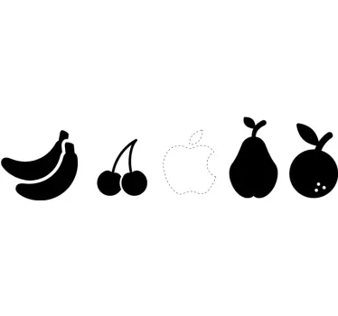 Fruit Variety Macbook Stickers - TenStickers
