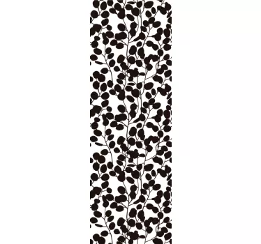 eucalyptus silhouette shower sticker - TenStickers
