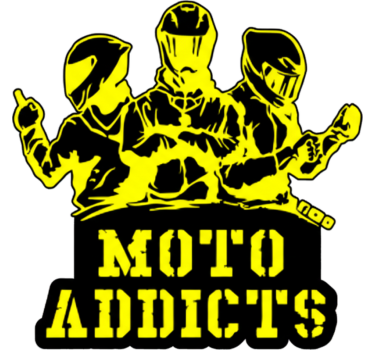 Motorcycle decals moto addicts logo - TenStickers