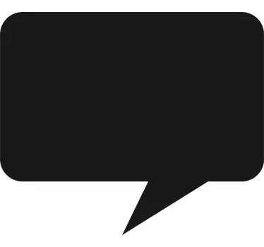 Comic Speech Blackboard Sticker - TenStickers