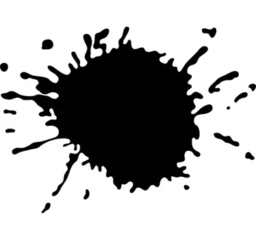 Splat Blackboard Sticker - TenStickers
