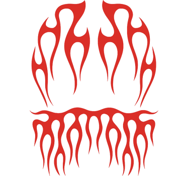 Motorcycle decals inferno rider pack - TenStickers