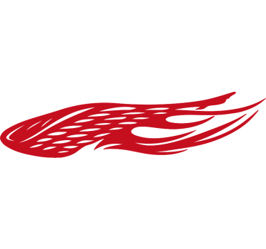 Motorcycle decals blazing wing stroke - TenStickers