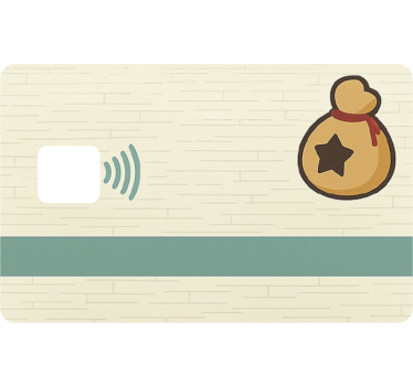Gaming-themed bells credit card sticker - TenStickers
