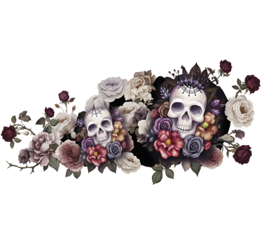 Motorcycle decals dead rose - TenStickers