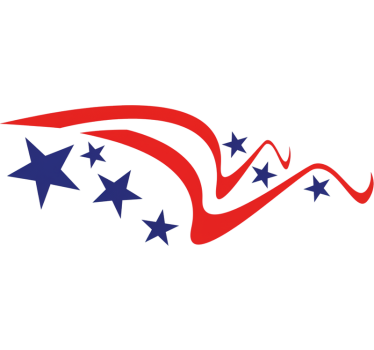 Motorcycle decals stars liberty fire - TenStickers