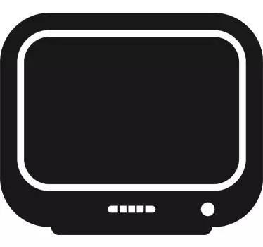 Monitor Television Blackboard Sticker - TenStickers
