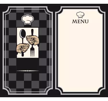 Restaurant menu wall sticker - TenStickers