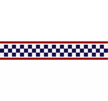 Racing flag lines car decal - TenStickers