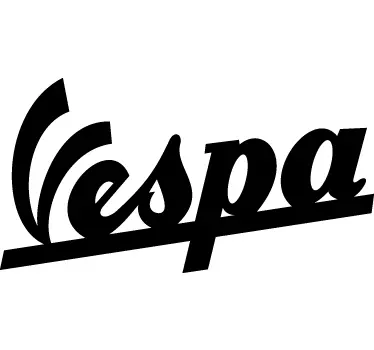 Vespa Motorcycle decal - TenStickers