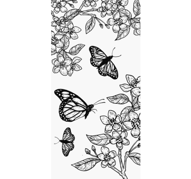 Window lepidoptera window decal - TenStickers