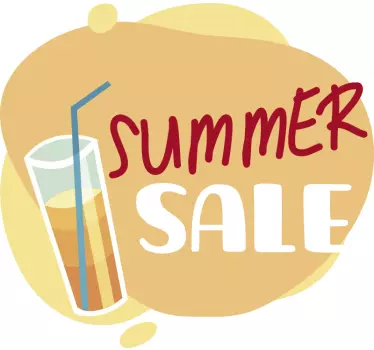 Summer sale items sale wall sticker - TenStickers