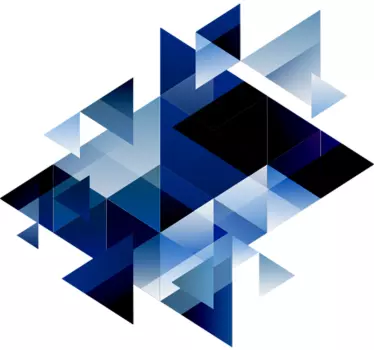 Geometric forms Abstract Sticker - TenStickers