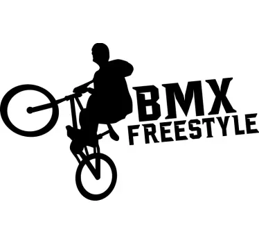 BMX Freestyle cycling wall sticker - TenStickers