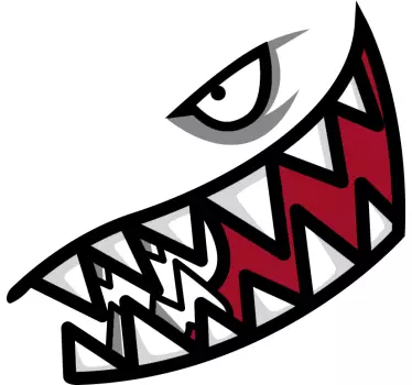 Shark motorcycle decal - TenStickers