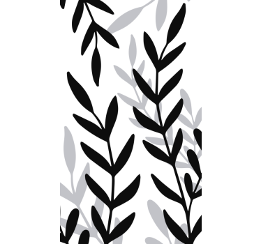 Translucent sheet of plants window decal - TenStickers